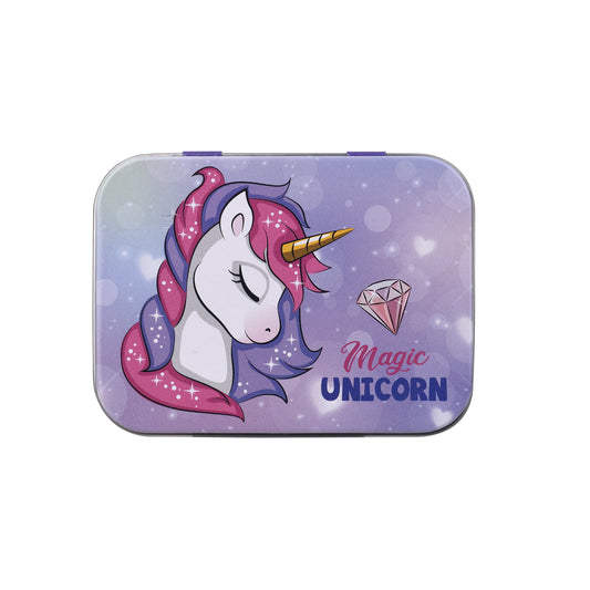 Unicorn Glitter Pflaster in Metallbox